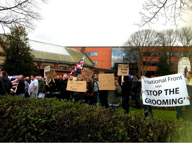 NF Heywood protest