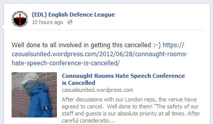 EDL Month of Mercy conference cancellation