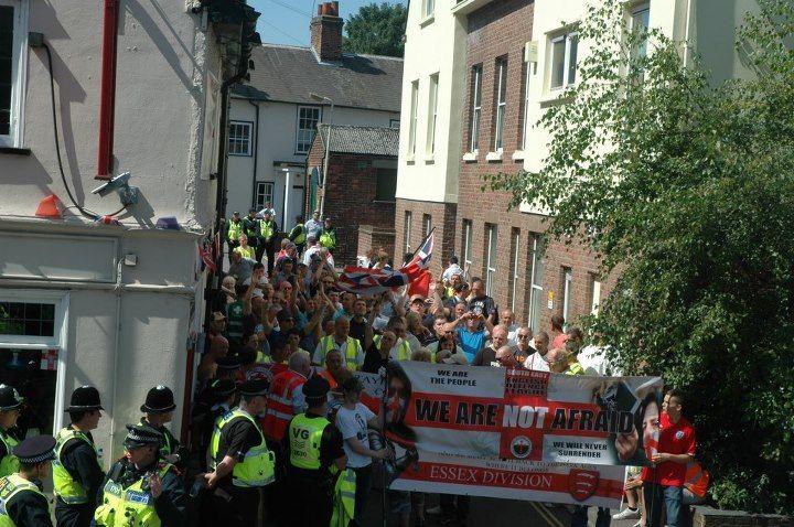 EDL Chelmsford protest August 2012