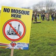 BNP Rotherham anti-mosque protest