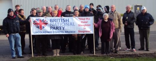 BNP Skegness protest January 2013