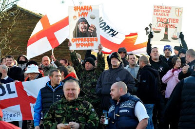 EDL Shotton Colliery protest