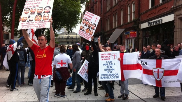 EDL Walsall protest