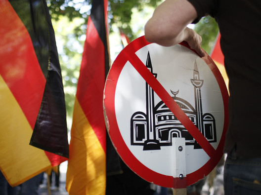 German anti-mosque placard