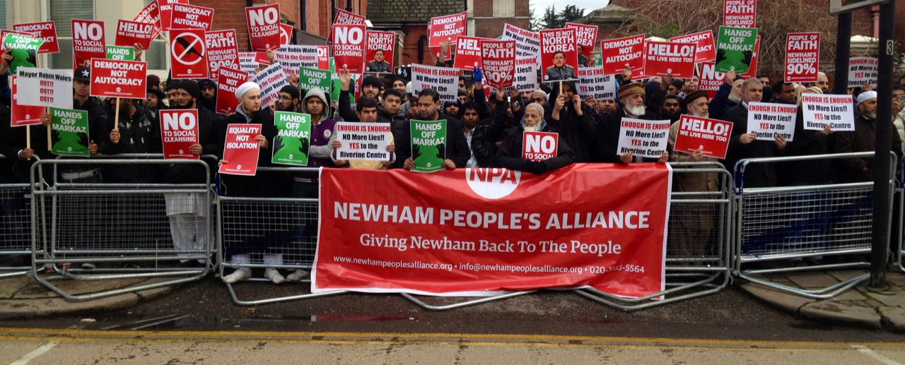 Newham People's Alliance demo (1)