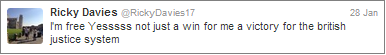 Ricky Davies tweet