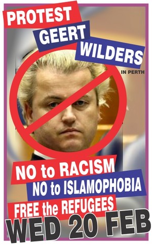 Wilders Perth protest