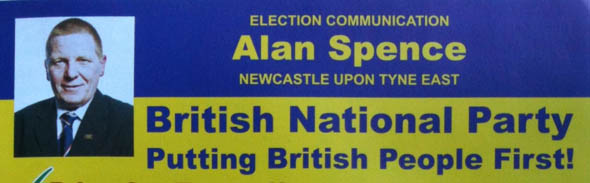 Alan Spence BNP candidate