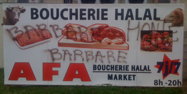 Chalon-sur-Saône halal graffiti