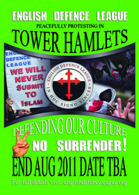 EDL Tower Hamlets demo