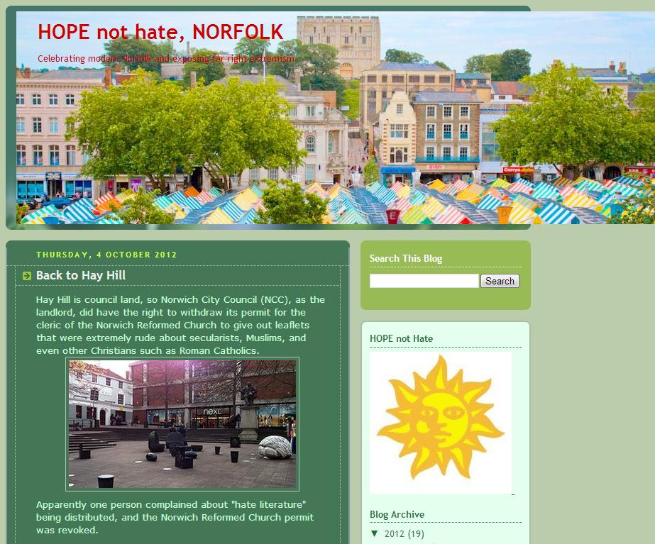 Hope Not Hate Norfolk on Alan Clifford