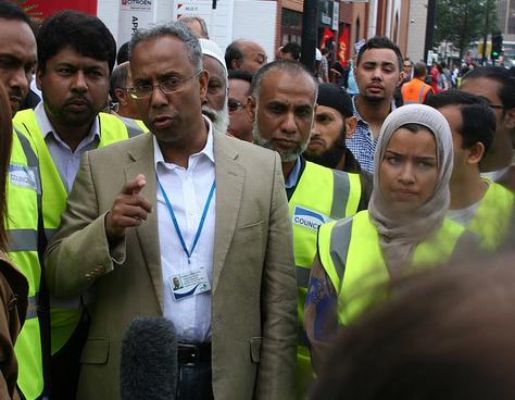 Lutfur Rahman talks to media