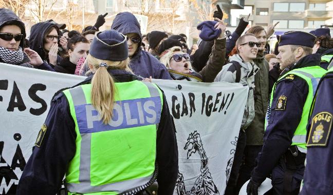 Malmö anti-Wilders protest