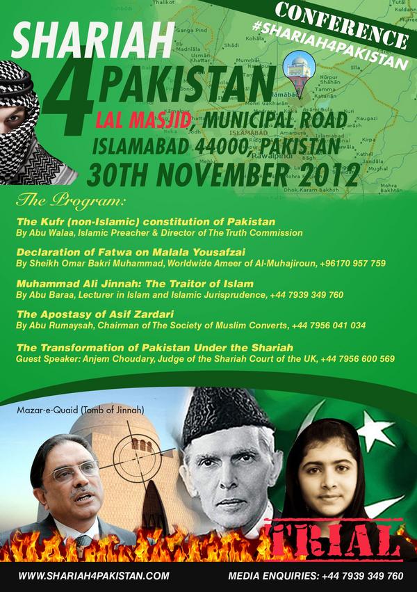 Sharia4Pakistan leaflet