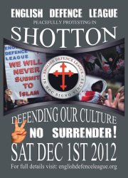 Shotton Colliery EDL demonstration
