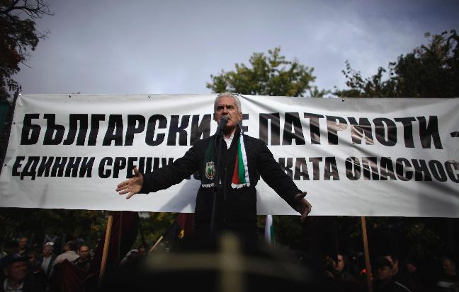 Volen Siderov addresses Pazardzhik rally