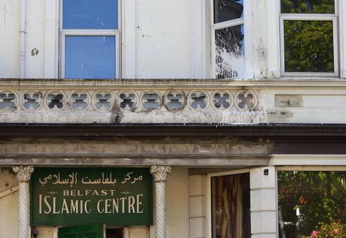 Belfast Islamic Centre paint attack