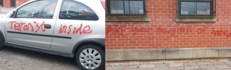 Bolton mosque graffiti (2)