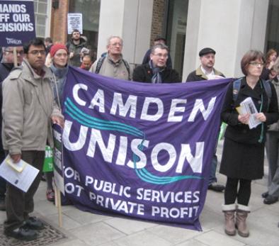Camden UNISON banner