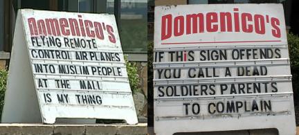 Domenico's signs