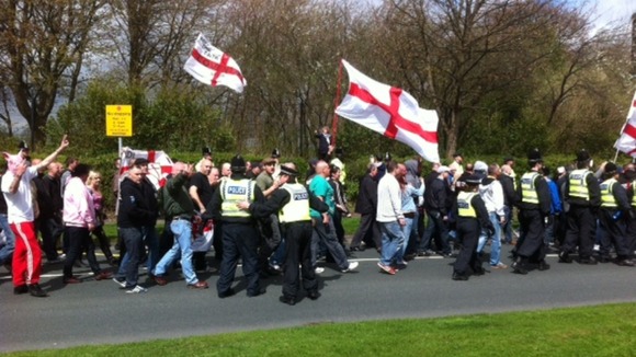 EDL Leeds protest May 2013