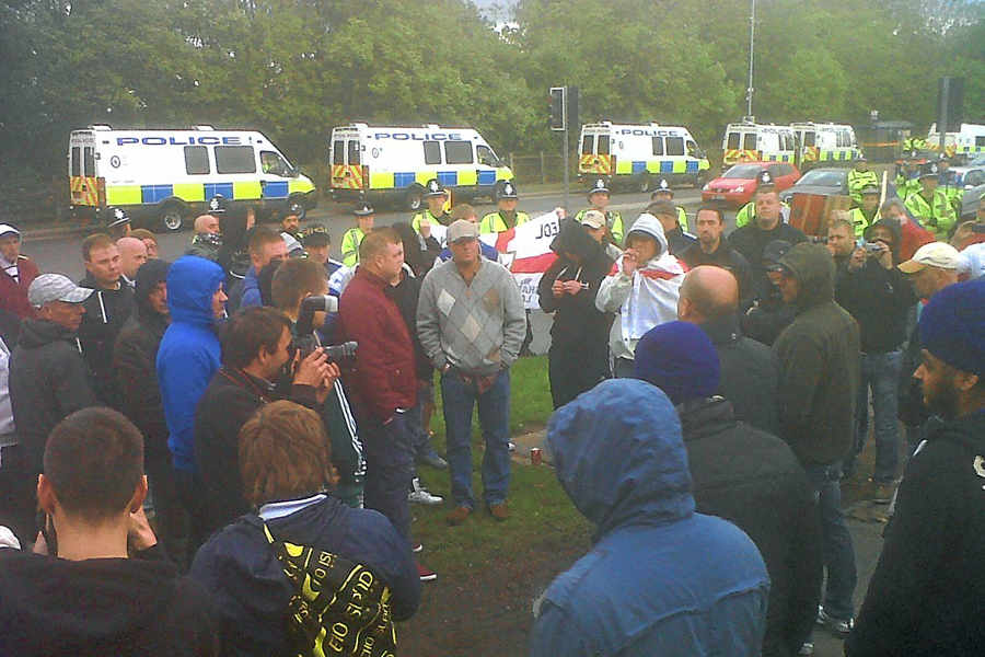 EDL Wolverhampton protest May 2013