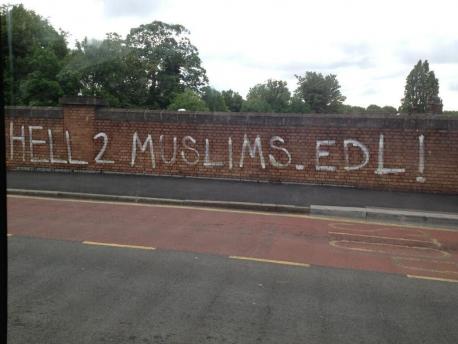 Mitcham anti-Muslim graffiti