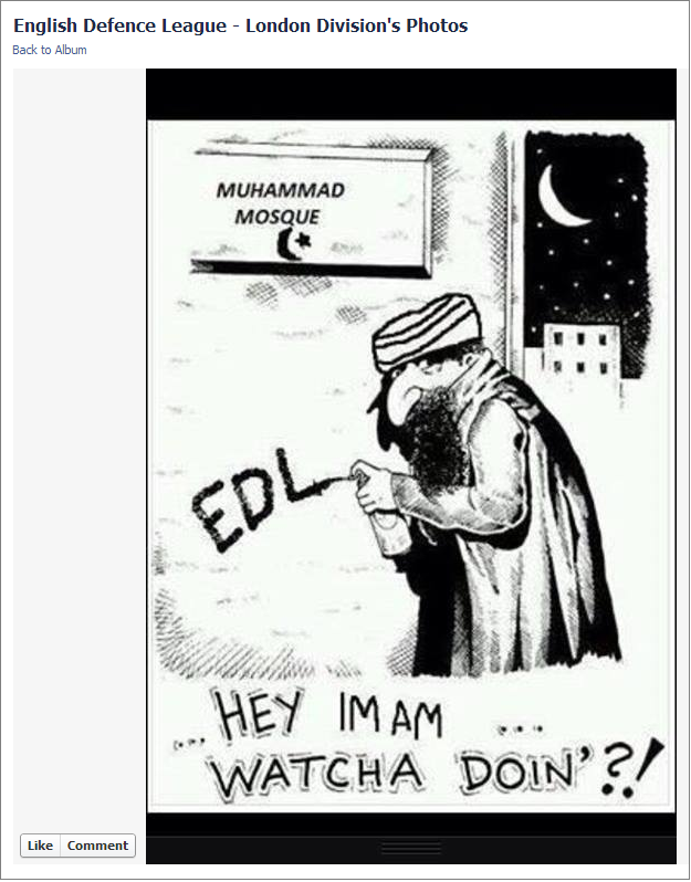 EDL Hey Imam cartoon