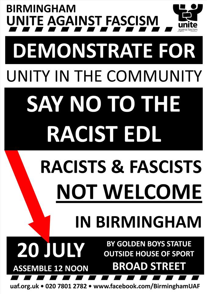 UAF Birmingham demonstration