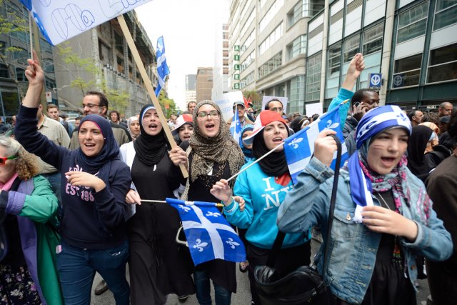 Montreal protest against Charter of Values