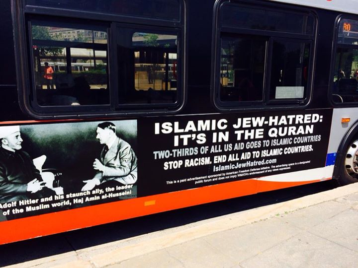 AFDI Islamic Jew hatred ad