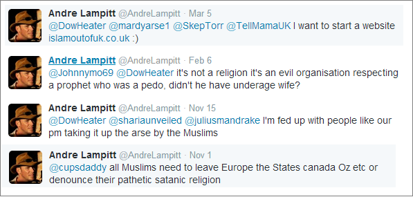 Andre Lampitt tweets