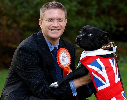 Andrew Rosindell and dog