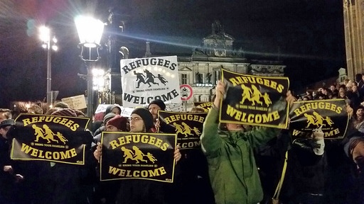 Anti-PEGIDA protest Dresden 22.12.14