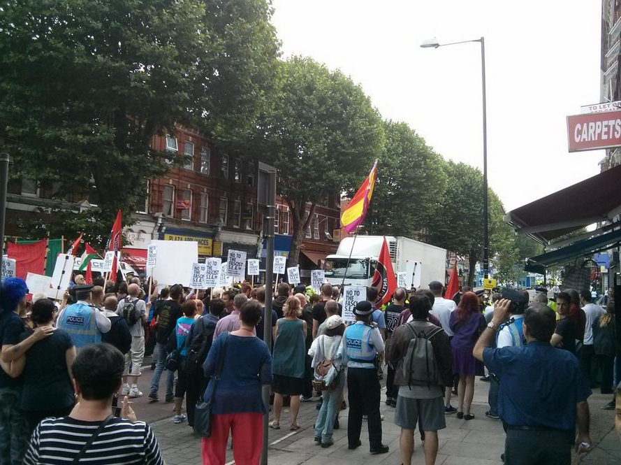 Anti-SEA protest Cricklewood