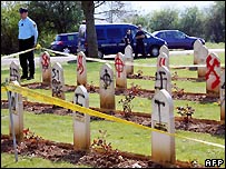 Arras cemetery desecrated