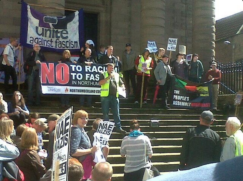 Berwick anti-fascist protest