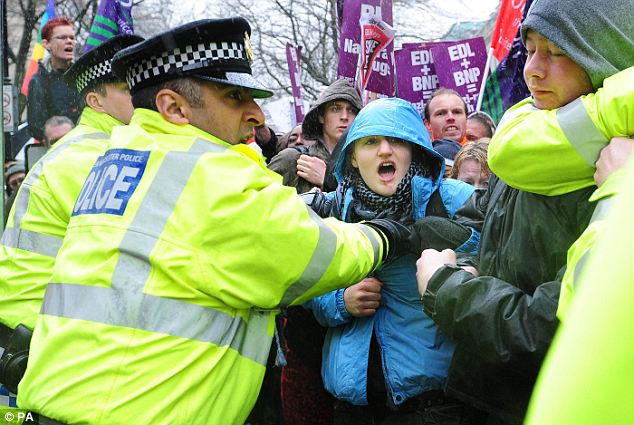 Bolton anti-EDL protest
