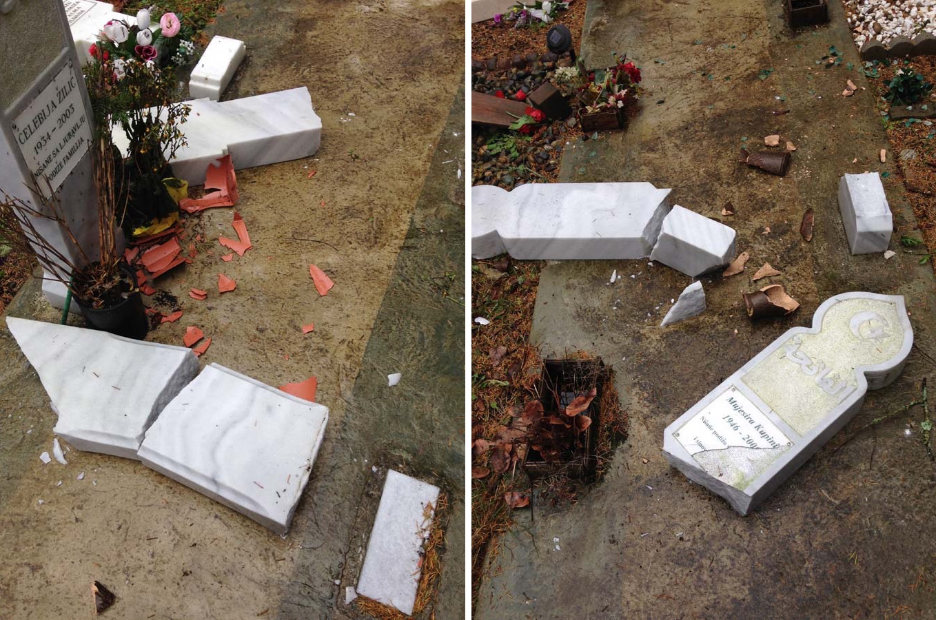 Bosnian graves vandalised