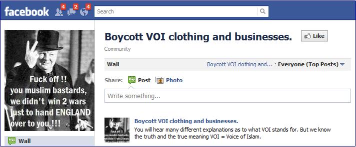 Boycott VOI Facebook page