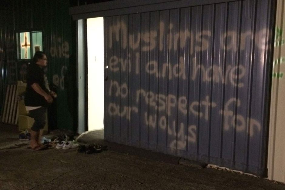 Brisbane mosque graffiti