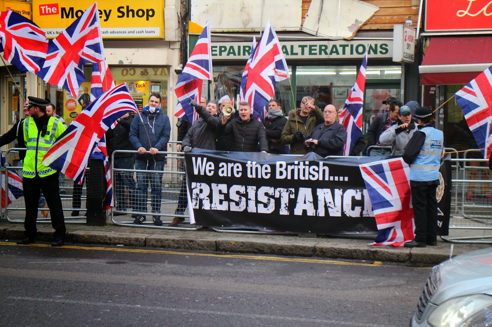 Britain First Cricklewood protest