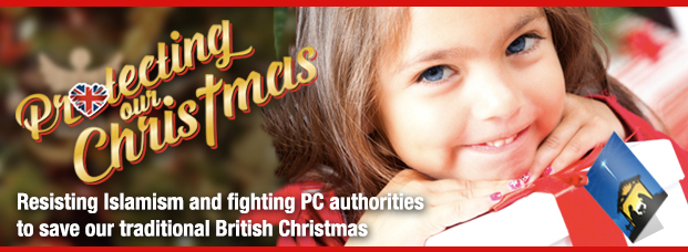 British National Party Protecting Christmas