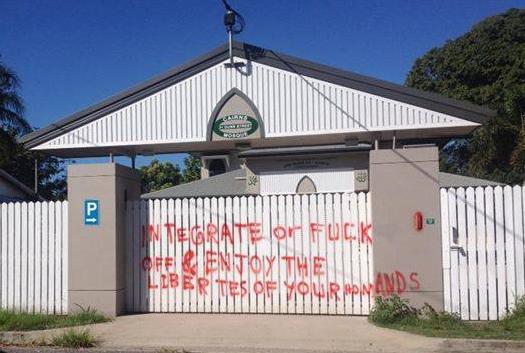 Cairns mosque graffiti