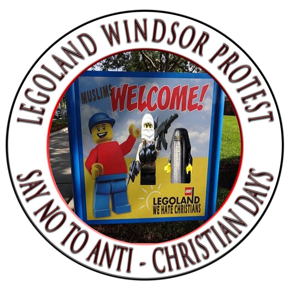 Casuals United Legoland protest ad