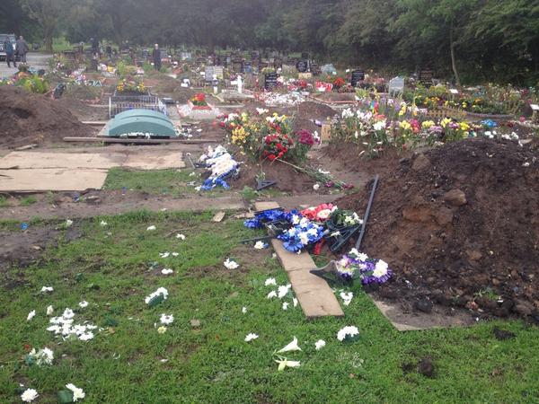 Chadderton cemetery vandalism