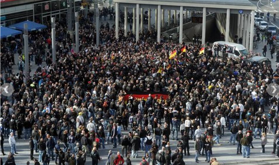 Cologne far-right protest