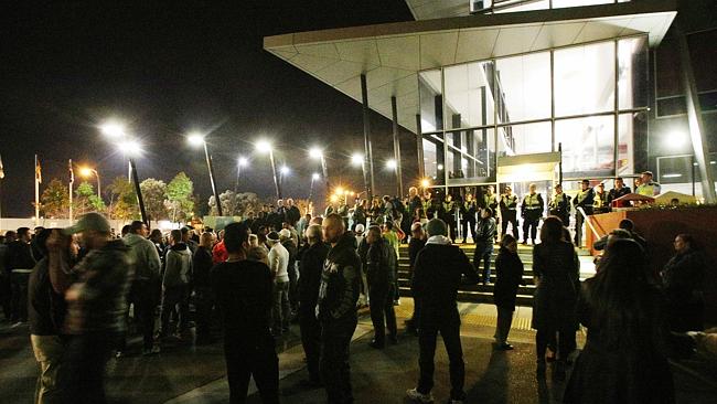 Coolaroo mosque protestors