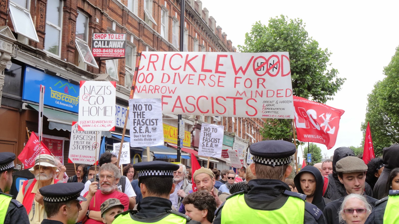 Cricklewood anti-SEA protest