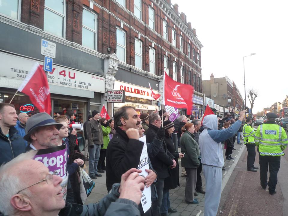 Cricklewood anti-fascist demo